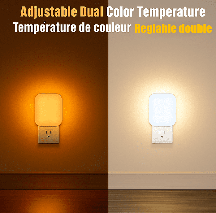 Lomi, Plug-In Dusk to Dawn LED Night Light, 2 Pack, Lomi 2 Pack Night Light