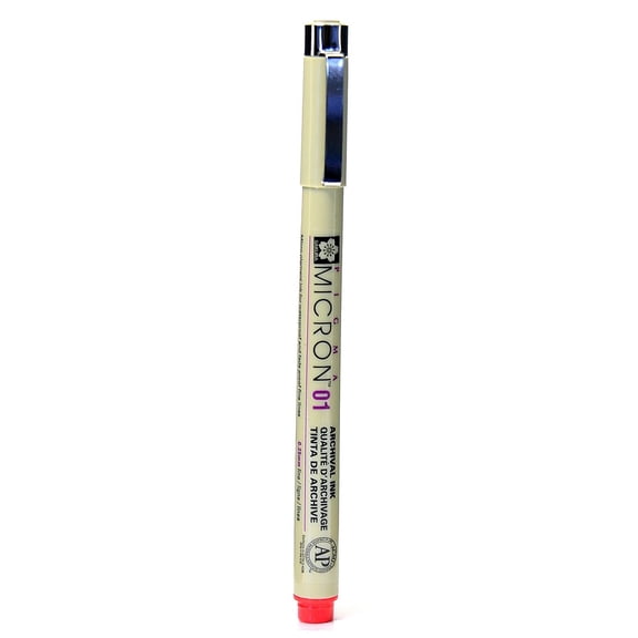 Sakura Pigma Micron red 01 (0.25 mm) [Pack of 6]