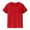 Red, variant on REDARER Kids Mesh T Shirts Short Sleeve Plain Top Tees Boy & Girl Baby Unisex Toddler Children Crew Neck T Shirt with Pocket Boys Uniform Shirts, for Size 2-3 Years