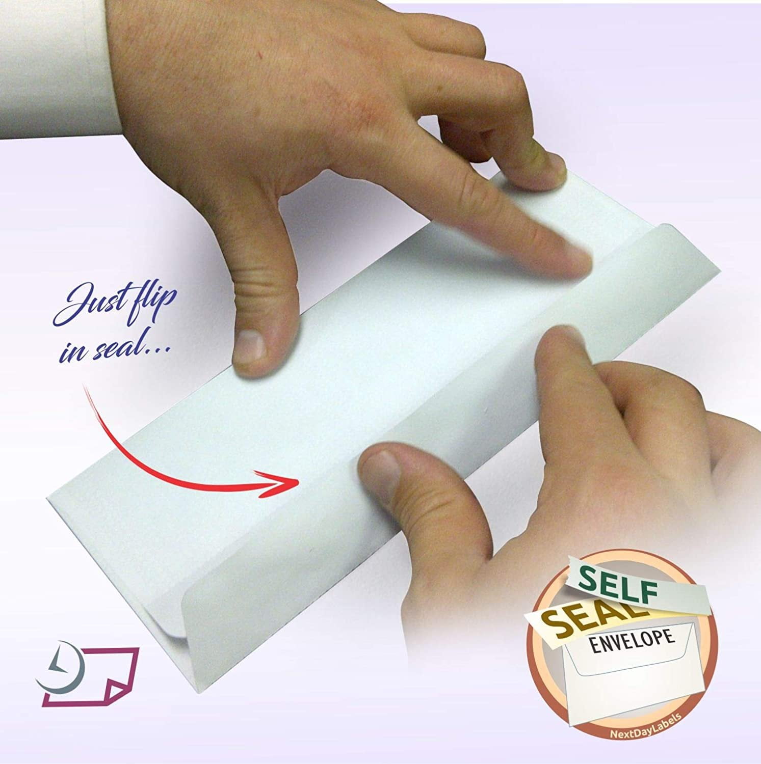 Box of 500 # 8 Self Seal Double Window Security Check Envelopes