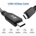 thumbnail image 4 of Chenyang CY USB-IF Certification USB4 Cable 40Gbps Compatible with Thunderbolt 3and4 with 100W Charging and 8K@60Hz 5K@60Hz, 4 of 7