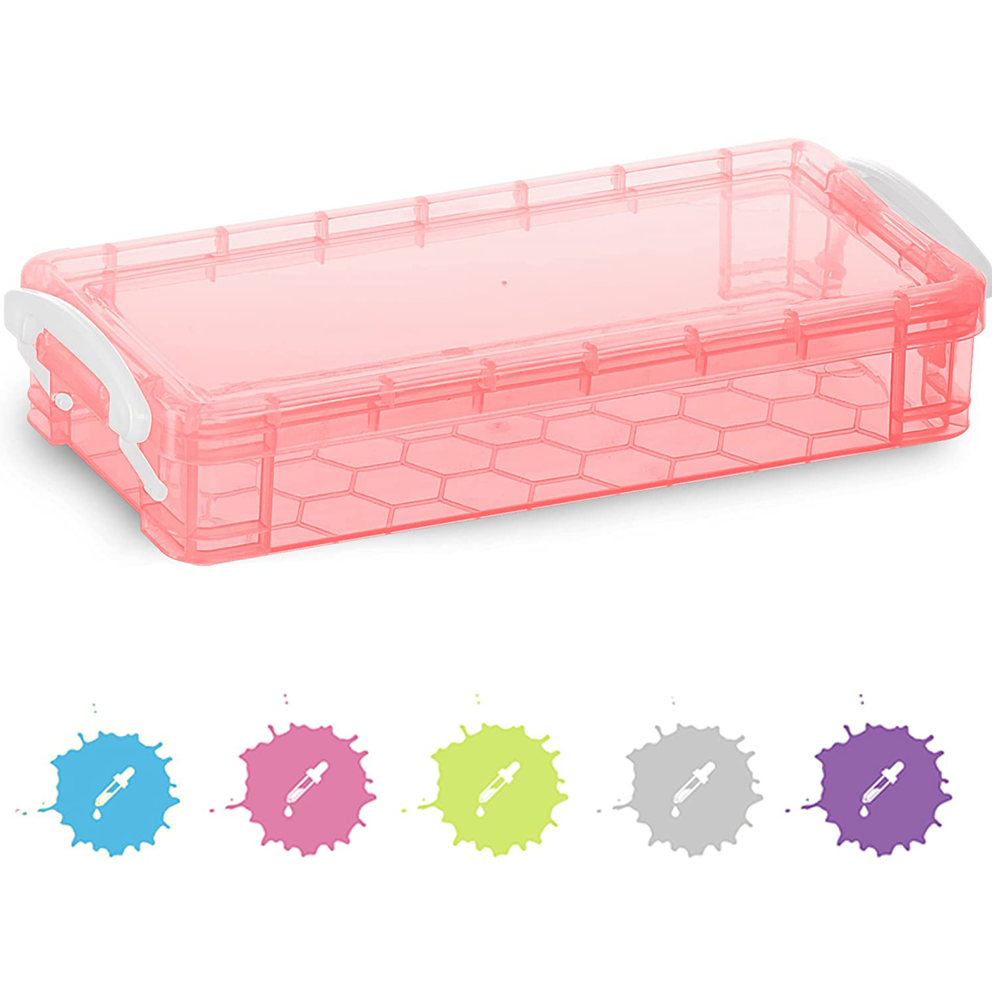 Enday Stackable Pencil Case Large Capacity School Supplies Organizer