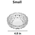 thumbnail image 4 of 1 Pack Round Heavy Duty Glass Smoking Ashtray for Indoor and Outdoor, Home, Office, Tabletop Decoration (4.8" Diameter), 4 of 4