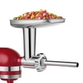 thumbnail image 4 of Stainless Steel Meat Grinder Attachment for KitchenAid Stand Mixer, Food Grinder attachment with 4 Grinding Plates, 3 Sausage Stuffer Tubes, 2 Grindi, 4 of 8