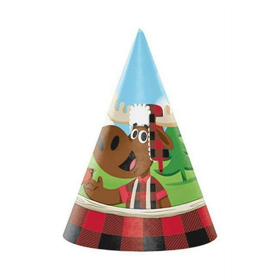 8-Count Child-Sized Party Hats, Lum-Bear-Jack