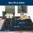 thumbnail image 3 of Buganda Heavy Duty Door mat, 17"x29.5" Low Profile Rubber Doormat, Non-Slip Outdoor & Indoor Entrance Rug, All-Weather Dirt Trapper, Black, 3 of 8