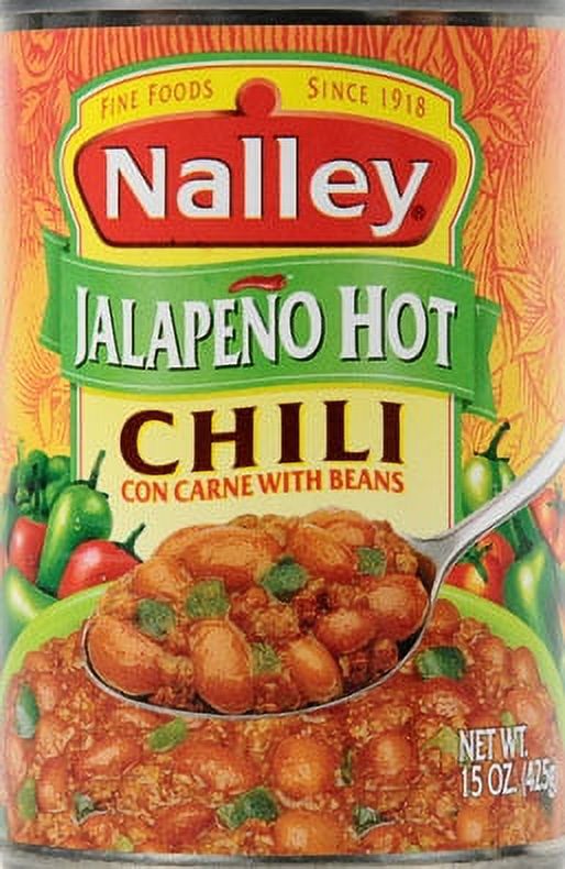 Nalley, Chili Con Carne With Beans, Hot (Pack of 20), 20 packs