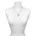 thumbnail image 3 of Delight Jewelry Stainless Steel Joshua 1:9 - Be Strong and Courageous Engraved Cross - Best Mom Ever Charm Necklace, 3 of 4