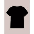 thumbnail image 3 of School Day 100 Dinosaur T-Rex Pattern T-Shirt - Soft Breathable Short Sleeve Tee, Colorful Pencil Design, Round Neck Casual Top for Boys and Girls, Machine Washable, 3 of 5