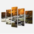 thumbnail image 2 of Automne Terrai avec Arbres et Rivière - Impression sur Toile Paysage, 2 of 3