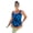 Blue Floral, variant on Women's Chlorine Resistant Spliced Tank One Piece Swimsuit