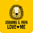 thumbnail image 4 of Inktastic Grammy and Papa Love Me Grandson Lion Boys Baby Bib, 4 of 4