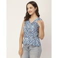 thumbnail image 4 of Moomaya Printed Sleeveless Tops For Women, V-Neck Casual Regular Fit Tank Top, 4 of 8