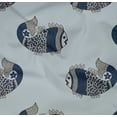 thumbnail image 4 of oneOone Organic Cotton Poplin Twill Fabric Fish Block Fabric Prints By Yard 42 Inch Wide, 4 of 4