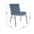 thumbnail image 5 of Flash Furniture 4 Pack Heavy Duty Navy Vinyl Stack Chairs, 5 of 13