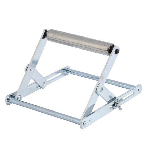 Adjustable Table Saw Stand, Heavy Duty Collapsible Metal Work Support Frame with Roller, Rust Resistant Portable Saw Bracket for Jobsite Workshop, Large/Small