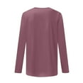 thumbnail image 5 of STETMN Plus Size V Neck Top for Women Loose Long Sleeve Shirt Lightweight Going Out T-Shirt, 5 of 5