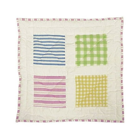Patch Magic Spring Work Cotton Throw Pillow