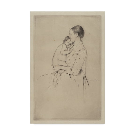 Trademark Fine Art 'Quietude' Canvas Art by Mary Stevenson Cassatt