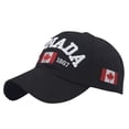 thumbnail image 2 of Canada Flag Hat Maple Leaf Embroidered Baseball Cap Adjustable Summer Cotton Women's Men's Golf Cap Sport Outdoor Fitted Plain Cap, 2 of 3