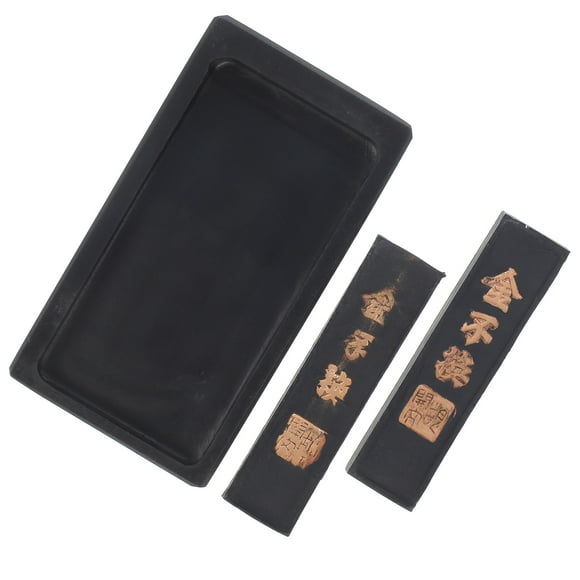 OULII Complete Chinese Traditional Calligraphy Set with Stone Inkstick and Inkstone for Home Use Assorted Color