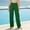 0_ Green, variant on Womens Wide Leg Pants, Elastic Smocked Waist Design, Lightweight Material with Side Seam Pockets for All Day Relaxation Brown S