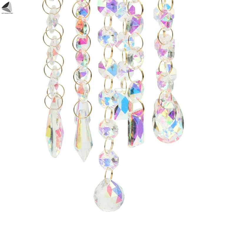 Macarrie 3 Pack Rhinestone Painting Suncatcher Wind Chime Double Sided  Crystal Rhinestone Painting Hanging Ornament Flower Shape Suncatcher Kit  for