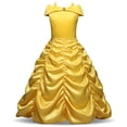 thumbnail image 4 of La Bella y la Bestia Vestido de princesa Bella Cosplay Disfraz de Bella Vestido infantil para niñas Fiesta de cumpleaños Ropa mágica para niñas, 4 of 5