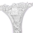 thumbnail image 6 of JSGEK Women Lace Trim Deep V Neck Chemise Dress Flared Silhouette Adjustable Spaghetti Straps Lingerie Set White M, 6 of 6