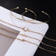 thumbnail image 4 of Fiudx Pulseras de Moda, Conjunto de Cinco Piezas de Diamantes, Correa Ajustable, Diseño de Cadena de Cuerda Dorada, Accesorio de Fiesta para Uso Diario, Regalo Perfecto para Mujeres., 4 of 6