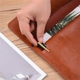thumbnail image 5 of A4 A6 Leather File Folder Data Package Document Organiser Fashion Briefcase Data Contract Bill File Bag School Office Supplies, 5 of 8