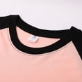 thumbnail image 7 of Womens Plain Tshirts Long Sleeve Going Out Tops for Women Fall Crewneck With Shoulder Matching Color Cute Tee Shirts Pink L, 7 of 7