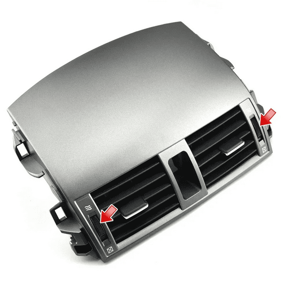 Front Dash Dashboard Ac Vent Air Conditioner Outlet Carparts For Toyota Corolla 2007-2013 Dashboard Climate Control Air Vent Bezel Pane Replacement 55670-02163-black-With air conditioning