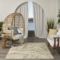 thumbnail image 6 of Nourison Aloha 5'3" x 7'5" Ivory Sage Modern Rug, 6 of 10