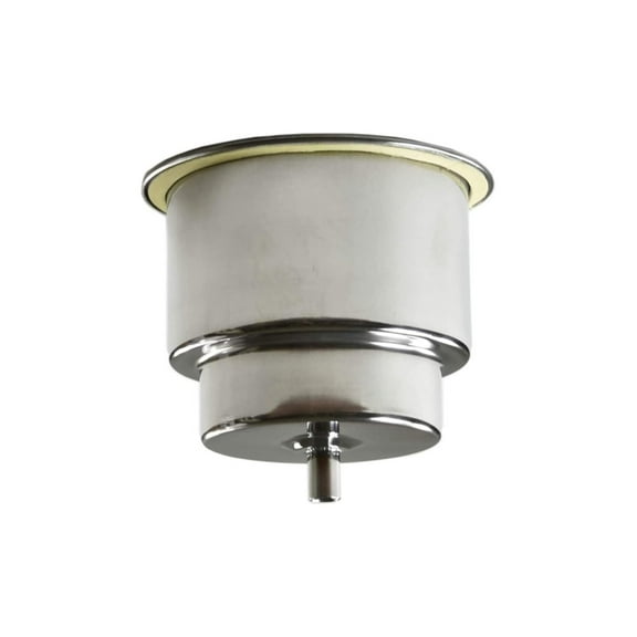 MARINE CITY Drink Cup Holder with Drain, 3/8 inches  Stainless Steel, Corrosion-Resistant, Durable, Easy to Install for Ships, Kayaks, Boats, Tables, Countertops Pack of 1