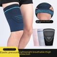 thumbnail image 1 of Protección de muslos deportiva de punto de compresión para protección de piernas para hombres y mujeres al aire libre, carrera, baloncesto, muay thai, boxeo, equitación, piernas, 1 of 1