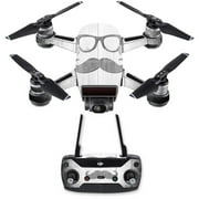 MightySkins DJSPCMB-Hipster Skin Decal Wrap for DJI Spark Mini Drone Combo Sticker - Hipster