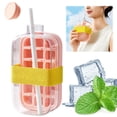 thumbnail image 2 of 800 Ml Molde Hielo Al Aire Libre Refrigerador Con Paja Creativa Demould Botella () Rosa, 2 of 9