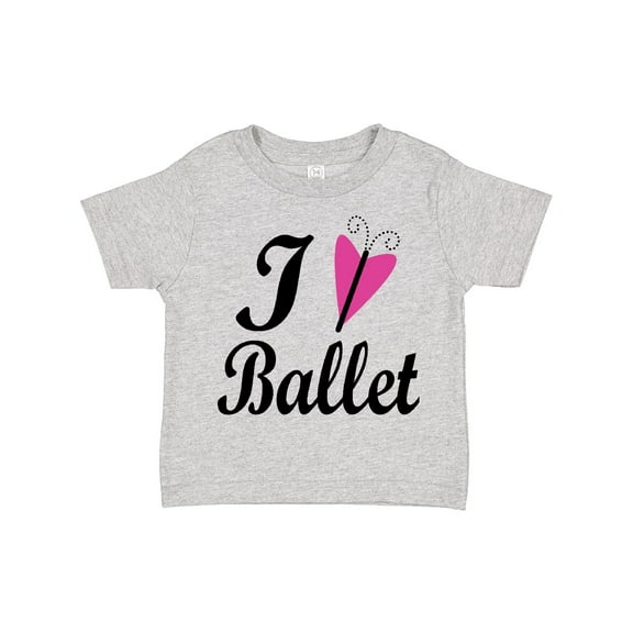 Inktastic I Heart Ballet Dance Ballerina Girls Toddler T-Shirt