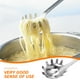 thumbnail image 4 of Cocina Colador de fideos de olla de acero inoxidable Colador de fideos Colador de fideos para el hogar (Plata), 4 of 6
