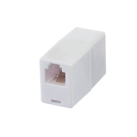 - Telephone Cord Coupler by THE CIMPLE CO | High Quality Phone In Line Coupler | 4 Conductor (2) Telephone Lines – 2 Pack (WHITE)