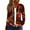 Gold, variant on Women's Fashion Christmas Print Casual Zip-Up Long-Sleeve Hooded Jacket, for Outdoor Activities and Daily Use,Gold,XL