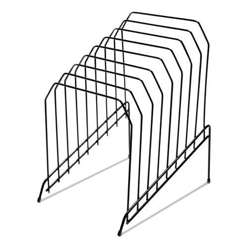Wire-Tiered 8-Section Letter/Legal Size 8 in. x 10.5 in. x 12.5 in. File Sorter - Black