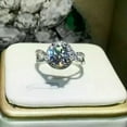 thumbnail image 3 of K-KED Gorgeous Cubic Zircon 925 Silver Filled Rings Women Wedding Delicate Jewelry Sz 6-10-7, 3 of 6