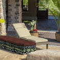 thumbnail image 6 of ARDEN Outdoor Chaise Cushion, 22 x 77, Water Repellent, Fade Resistant 22 x 77, Tan Leala, 6 of 11