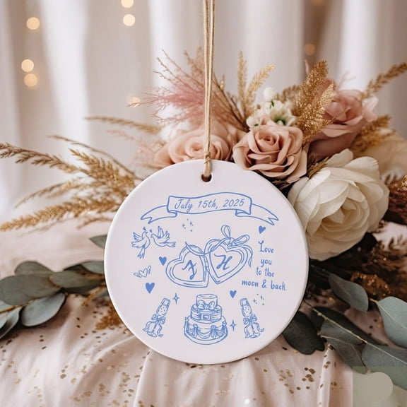 First Christmas Engaged Ornament, Personalized Engagement Keepsake for Couples, Custom Holiday Decoration, Unique Engagement Gift