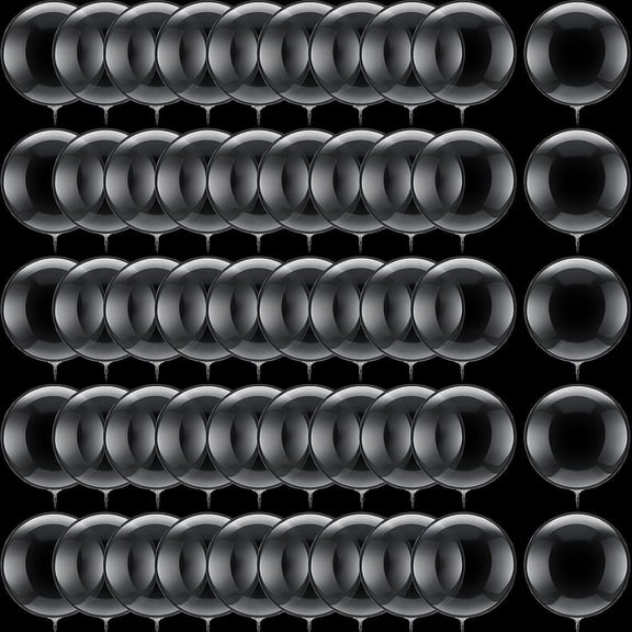 100 Pieces Bobo Balloons Transparent Bubble Bobo Balloon Party,Clear Bobo Balloons, Mini Bobo Balloons for Christmas Wedding Birthday Party Decorations (5 Inches)