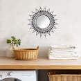 thumbnail image 5 of 9.84inch Decorative Hanging Wall Small Vintage Frame Mirror Easy Mounting Great for Bathroom Home Decor, 5 of 7