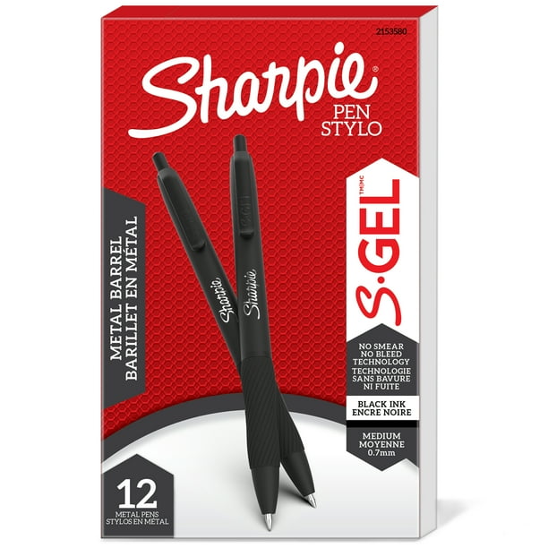Sharpie SGel, Gel Pens, Sleek Metal Barrel, Midnight Blue, Medium