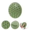 thumbnail image 3 of Unique Bargains 1 Pc Handle Hair Shampoo Brush for Head Massage 3.54"x3.15"x2.95" Green, 3 of 6